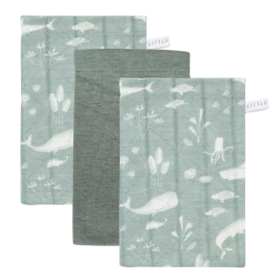 Little Dutch Washcloths Set - Ocean Mint