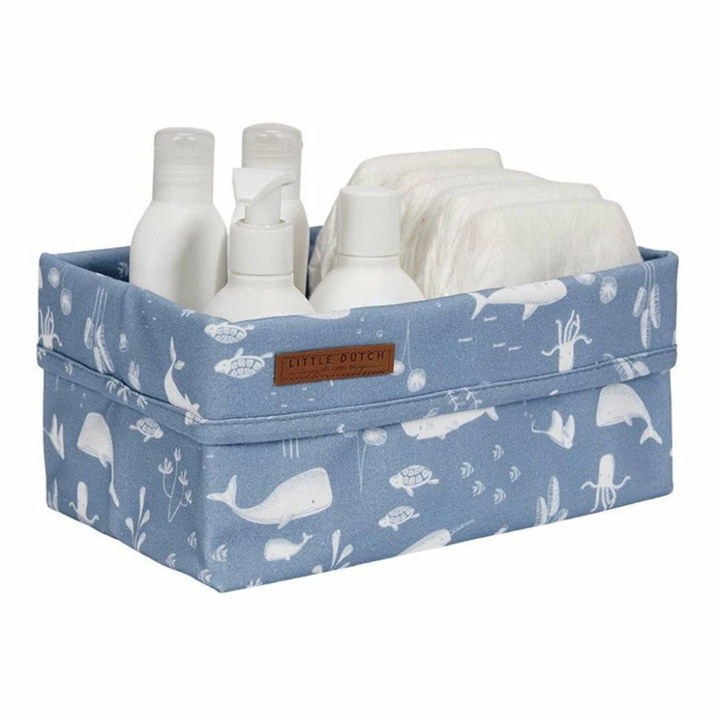 Little Dutch Large Storage Basket - Ocean Blue 1 Little Dutch Large Storage Basket - Ocean Blue