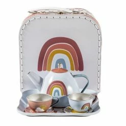 Little Dutch Tea Set In Rainbow Basket