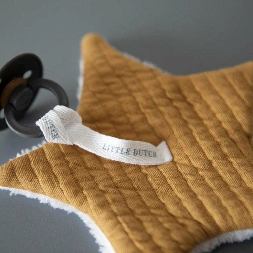 Little Dutch Pacifier Cloth - Pure Ochre 2 Little Dutch Pacifier Cloth - Pure Ochre
