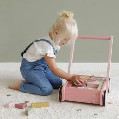 Little Dutch Blocks Trolley (Baby Walker) - Wild Flowers