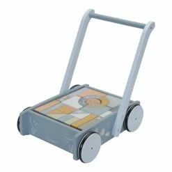 Little Dutch Blocks Trolley (Baby Walker) - Ocean