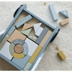 Little Dutch Blocks Trolley (Baby Walker) - Ocean