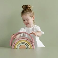 Little Dutch Rainbow Stacker - Rainbow Pink