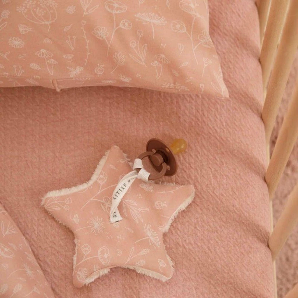 Little Dutch Pacifier Cloth - Wild Flowers Pink 2 Little Dutch Pacifier Cloth - Wild Flowers Pink