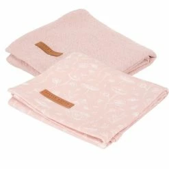 Little Dutch Swaddle Wild Flowers + Pure Pink (70cm X 70cm)