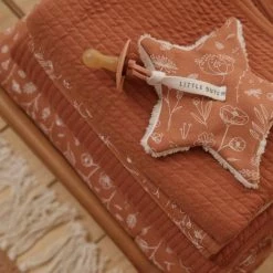 Little Dutch Pacifier Cloth - Wild Flowers Rust