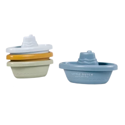 Little Dutch Stackable Bath Boats - Blue