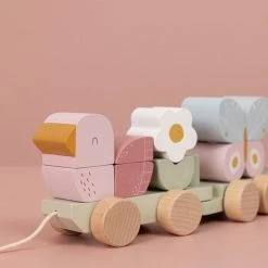 Little Dutch Wooden Stacking Train - Flowers & Butterflies 7 Little Dutch Wooden Stacking Train - Flowers & Butterflies