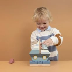 Little Dutch Wooden Stackers Sailboat - Sailors Bay