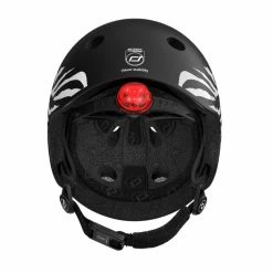 Vida Kids Scoot And Ride Safety Helmet With LED Zebra