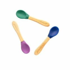 Eco Rascals Bamboo Spoons (Set Of 3) (Various Colours)