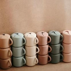 Mushie Silicone Snack Cup - Natural