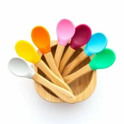 Eco Rascals Bamboo Spoons (Set Of 3) (Various Colours)