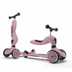 Vida Kids Scoot And Ride - Highway Kick 1 2in1 Scooter Rose