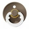BIBS COLOUR Natural Rubber Pacifier - Dark Oak (Glow In The Dark)
