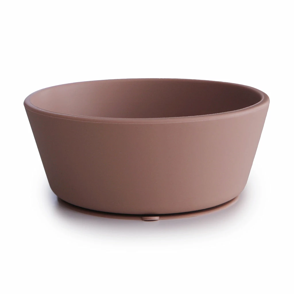 Mushie Silicone Suction Bowl - Cloudy Mauve 1 Mushie Silicone Suction Bowl - Cloudy Mauve