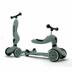 Vida Kids Scoot And Ride - Highway Kick 1 2in1 Scooter Forest