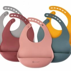 Eco Rascals Silicone Bib - Burgundy