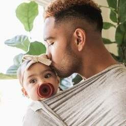 DODDLE & CO Pop & Go Pacifier - Just Peachy + Upper Rust (Twin Pack)