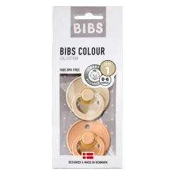 BIBS COLOUR Natural Rubber Pacifier - Vanilla/Peach