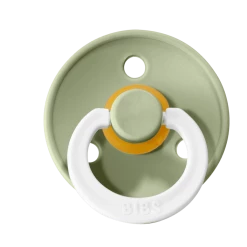 BIBS COLOUR Natural Rubber Pacifier - Sage (Glow In The Dark)
