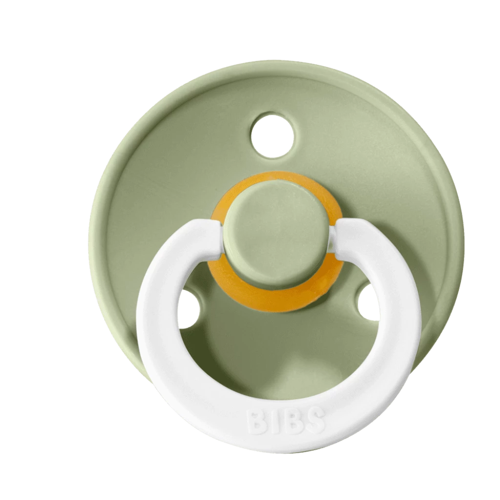BIBS COLOUR Natural Rubber Pacifier - Sage (Glow In The Dark) 1 BIBS COLOUR Natural Rubber Pacifier - Sage (Glow In The Dark)