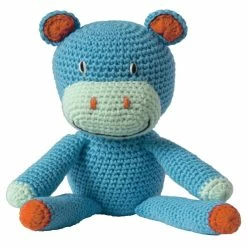 Global Affairs Crochet Hippo Petrol Organic Cotton