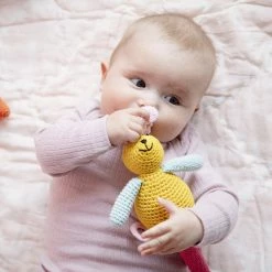 Global Affairs Crochet Musical Bunny Fuchsia