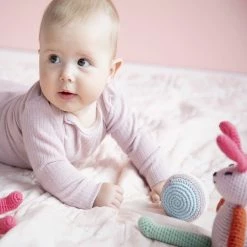 Global Affairs Crochet Musical Bunny Pink