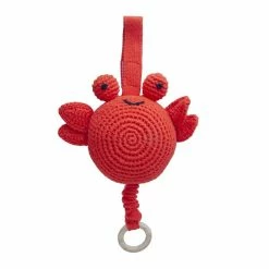 Global Affairs Crochet Musical Crab Coral
