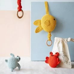 Global Affairs Crochet Musical Fish Yellow