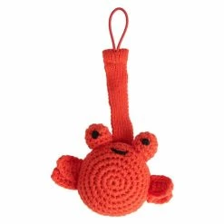 Global Affairs Crochet Pacifier Cord Crab