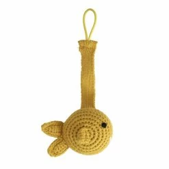 Global Affairs Crochet Pacifier Cord Fish