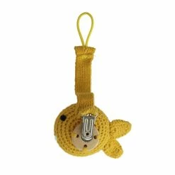 Global Affairs Crochet Pacifier Cord Fish