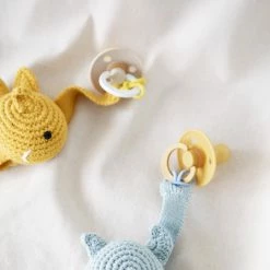 Global Affairs Crochet Pacifier Cord Fish