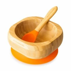 Eco Rascals Bamboo Suction Bowl & Spoon Set (Various Colours)