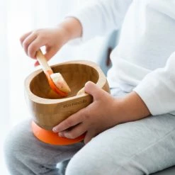Eco Rascals Bamboo Suction Bowl & Spoon Set (Various Colours)