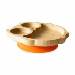 Eco Rascals Bamboo Suction Plate - Owl