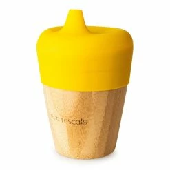 Eco Rascals Bamboo Cup With Sippy Feeder (Various Colours)