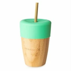 Eco Rascals Bamboo Cup With Bamboo Straws (Various Colours) 15 Eco Rascals Bamboo Cup With Bamboo Straws (Various Colours)