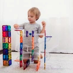 Connetix Tiles - Rainbow 92 Piece Ball Run Pack