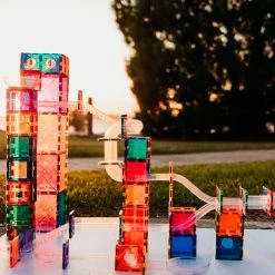 Connetix Tiles - Rainbow 92 Piece Ball Run Pack