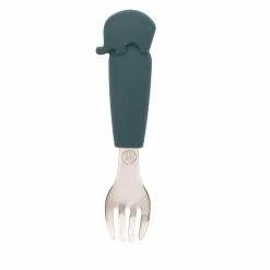 Eco Rascals Silicone Elephant Cutlery Set - Teal