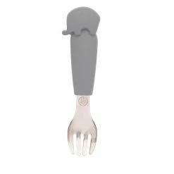 Eco Rascals Silicone Elephant Cutlery Set - Silver 7 Eco Rascals Silicone Elephant Cutlery Set - Silver