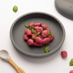 Eco Rascals Silicone Plate With Removable Divider - Silver