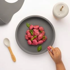 Eco Rascals Silicone Plate With Removable Divider - Silver