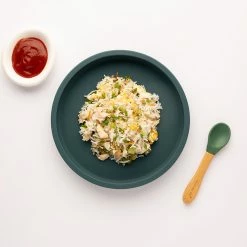 Eco Rascals Silicone Plate With Removable Divider - Teal