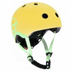 Vida Kids Scoot And Ride Safety Helmet With LED Lemon