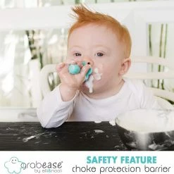 Bebelephant MEAL TIMES Grabease Ergonomic Utensils - Orange